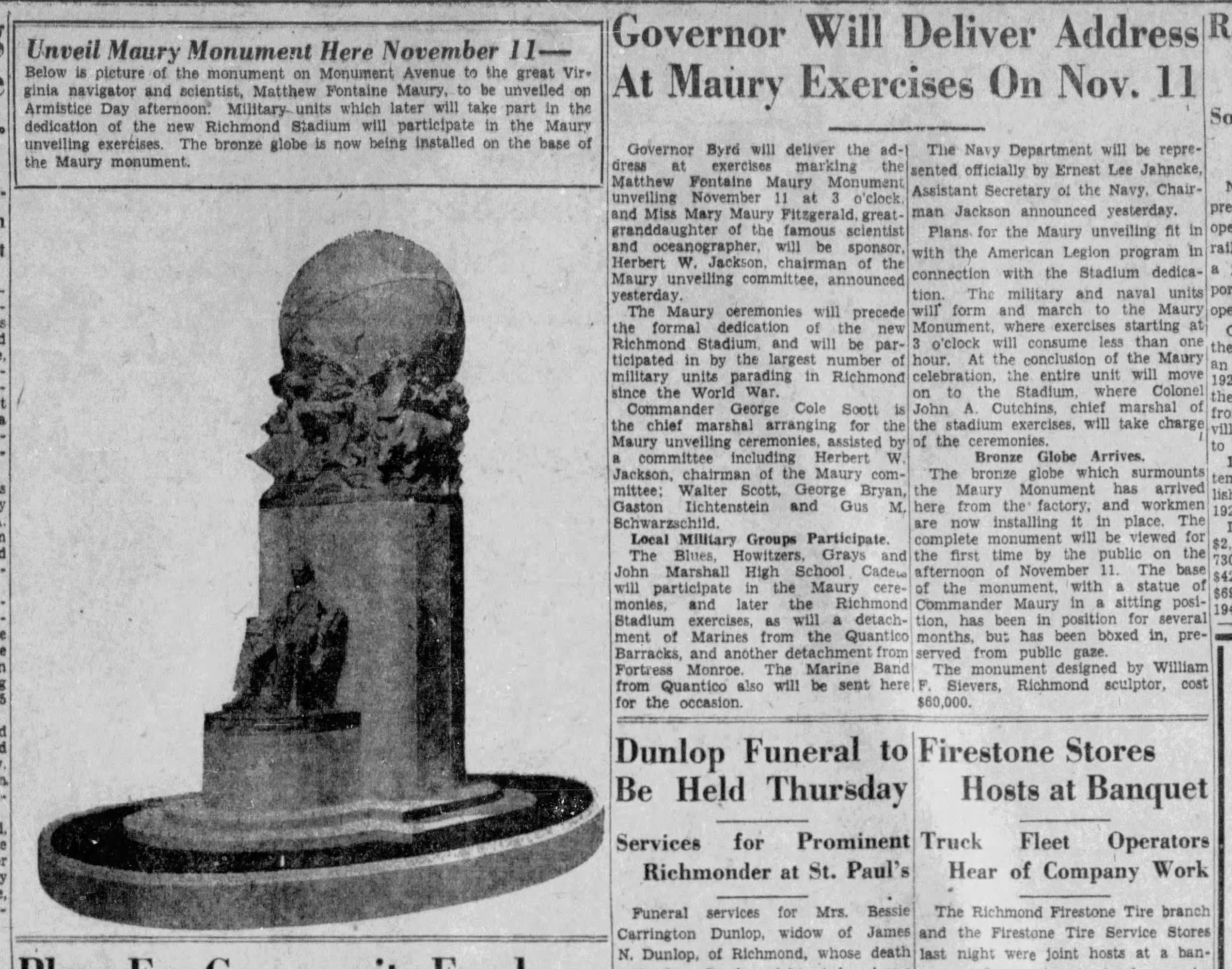 Matthew Fontaine Maury: Richmond Times-Dispatch · Oct 29, 1929