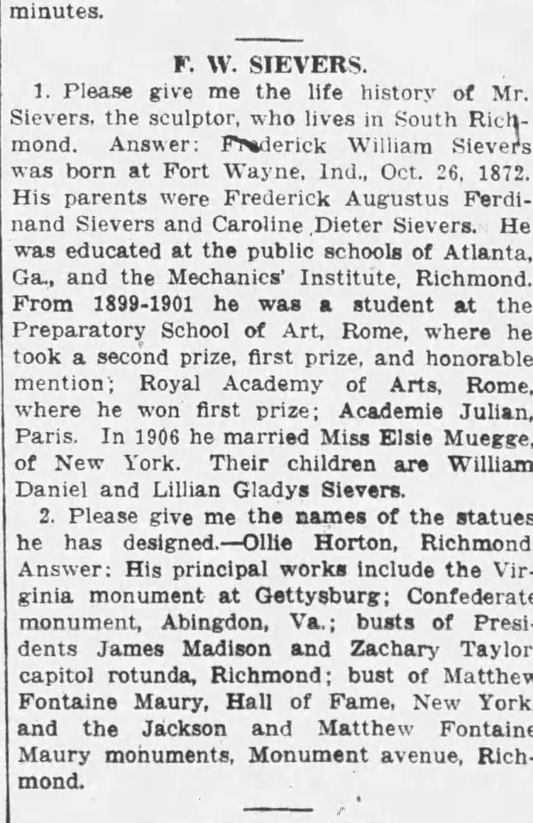 Matthew Fontaine Maury: Richmond News Leader · Oct 6, 1933