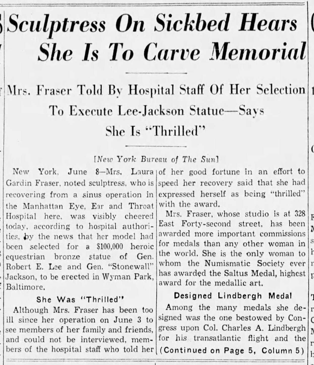 Lee-Jackson Newspaper: The Baltimore Sun · Jun 9, 1936