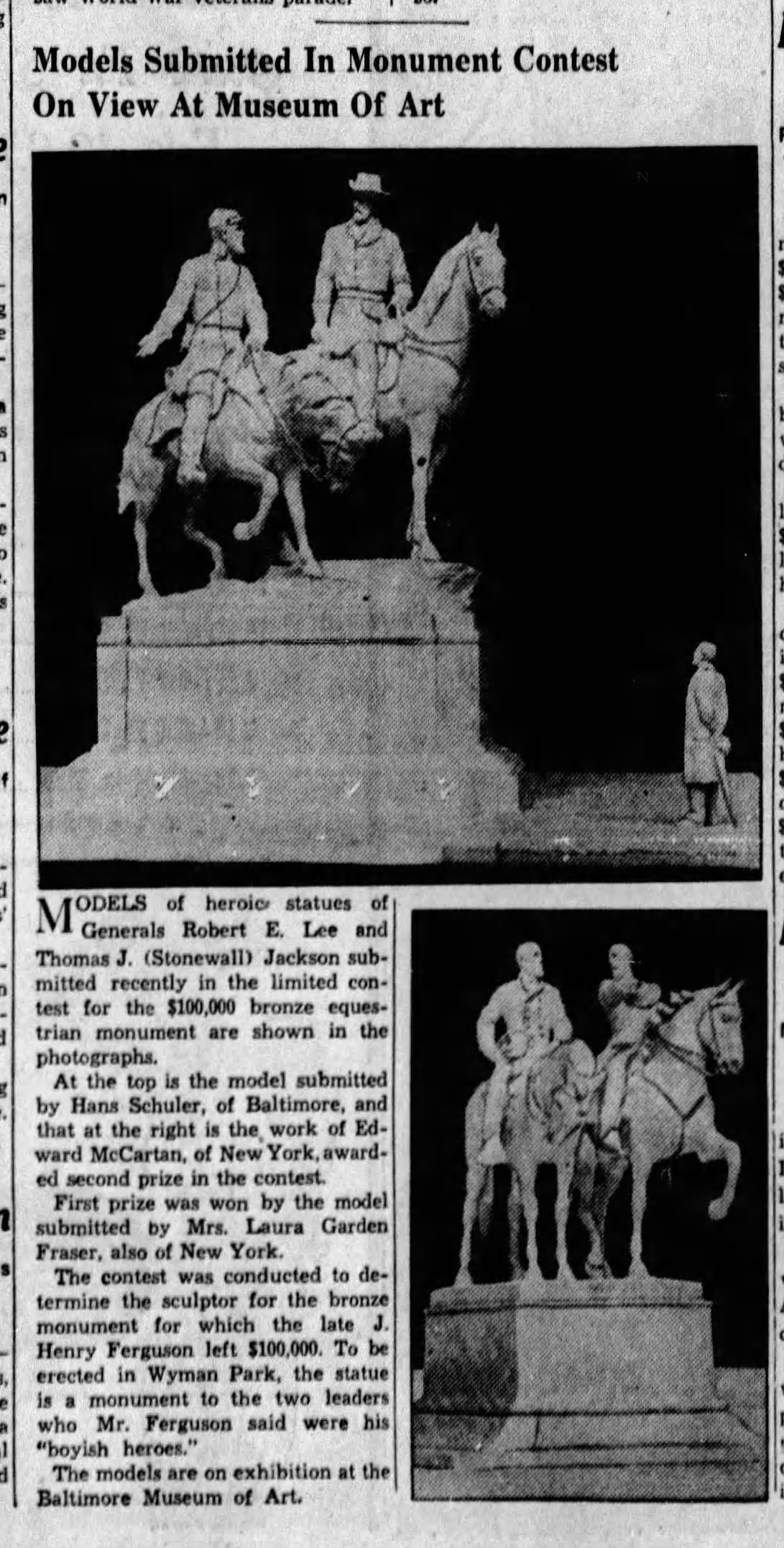 Lee-Jackson Newspaper: The Evening Sun · Jun 17, 1936