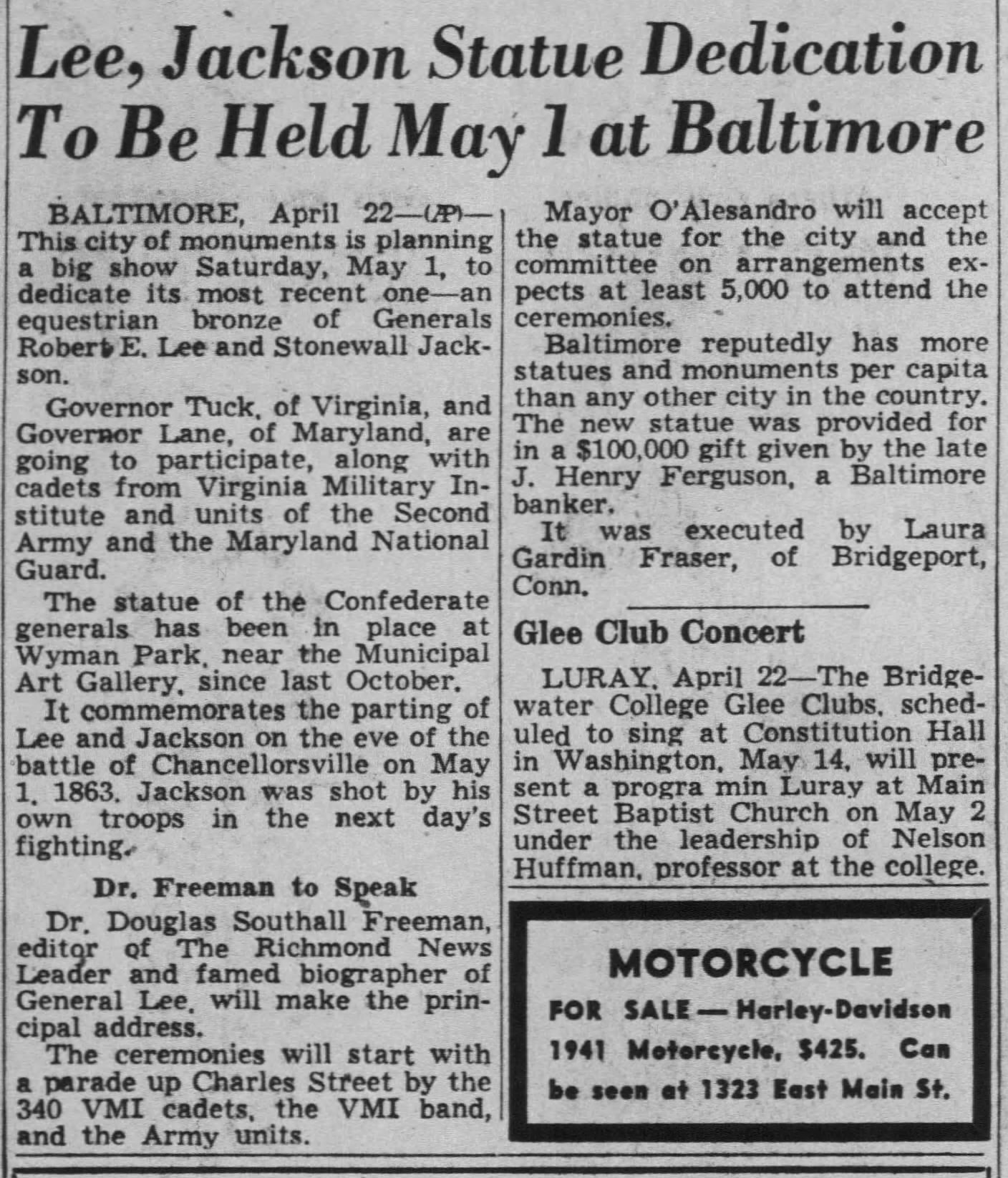Lee-Jackson Newspaper: The Richmond Times-Dispatch · Apr 23, 1948