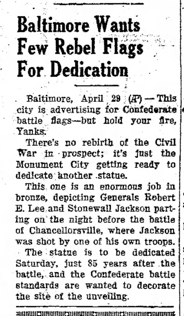 Lee-Jackson Newspaper: The Daily Mail (Hagerstown, MD) · Apr 29, 1948