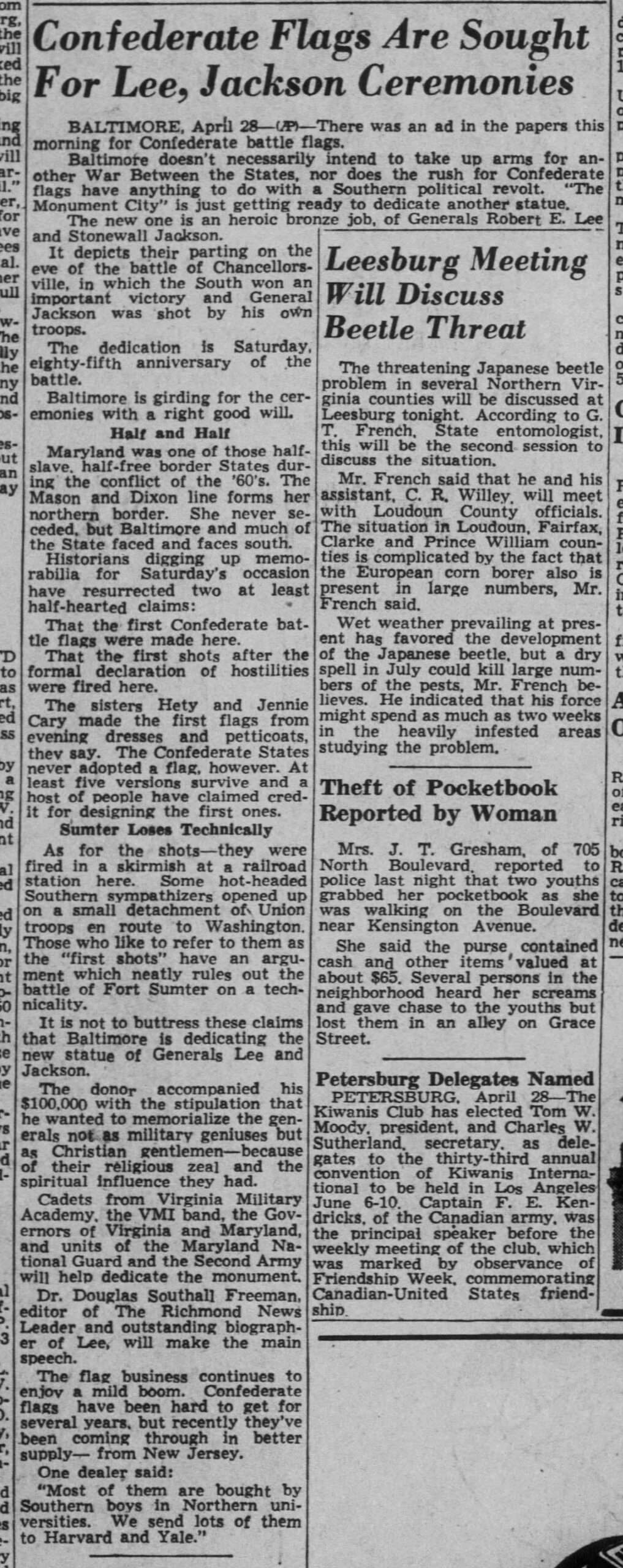 Lee-Jackson Newspaper: The Richmond Times-Dispatch · Apr 29, 1948