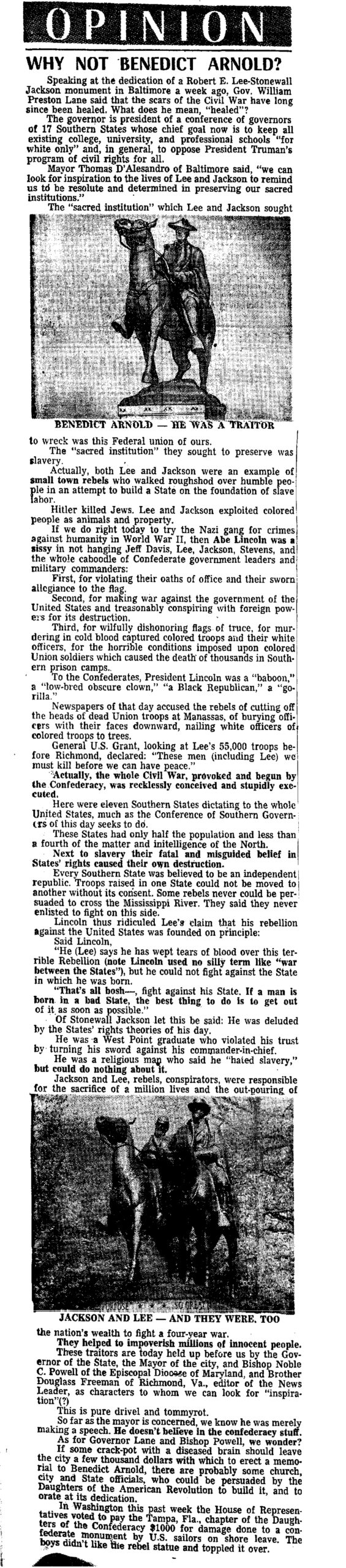 Lee-Jackson Newspaper: The Afro American · May 15, 1948