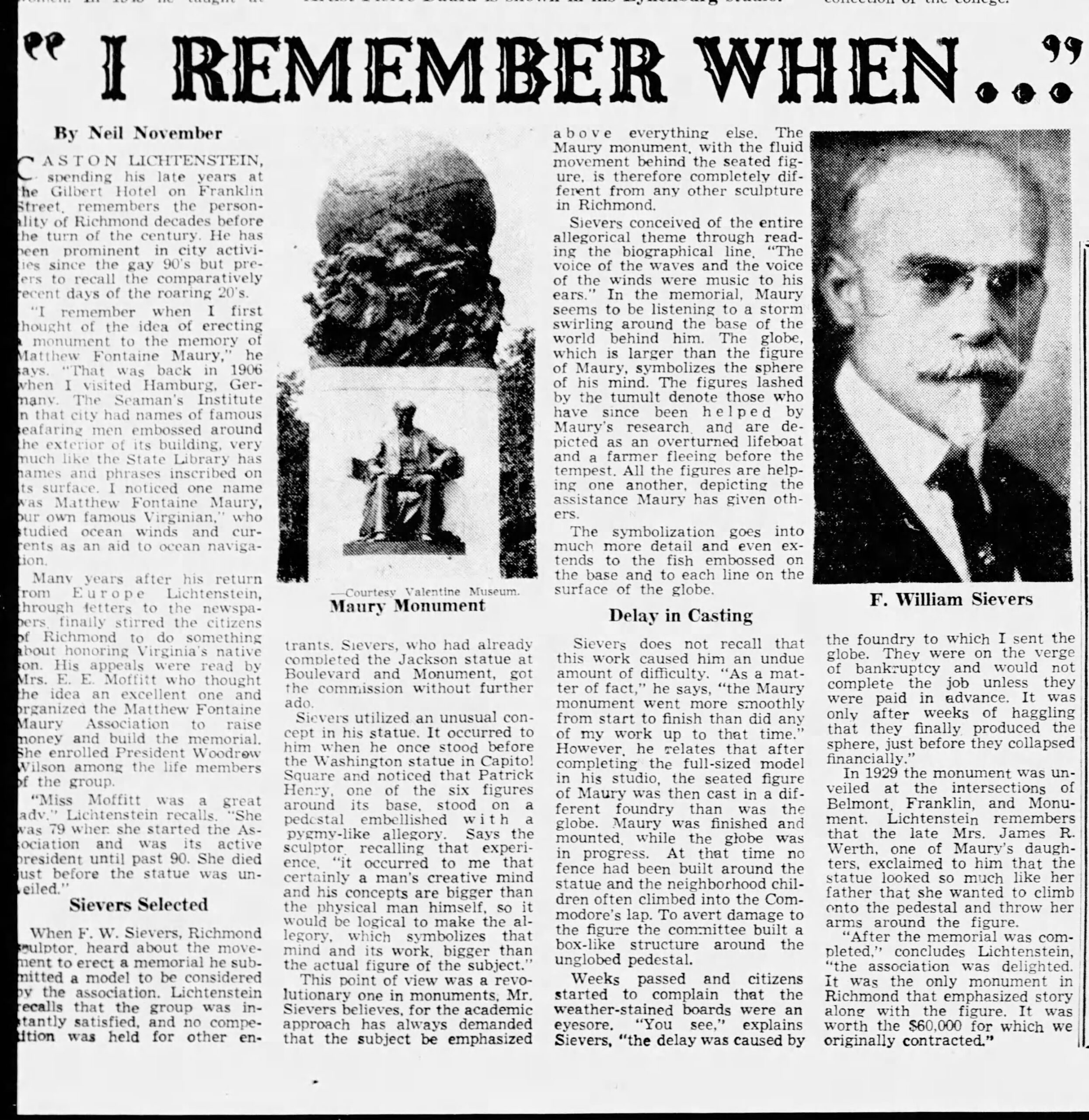 Matthew Fontaine Maury: Richmond Times-Dispatch · Feb 6, 1949