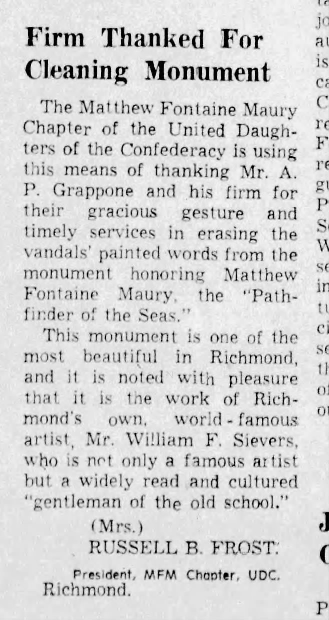 Matthew Fontaine Maury: Richmond Times-Dispatch · Sep 18, 1962