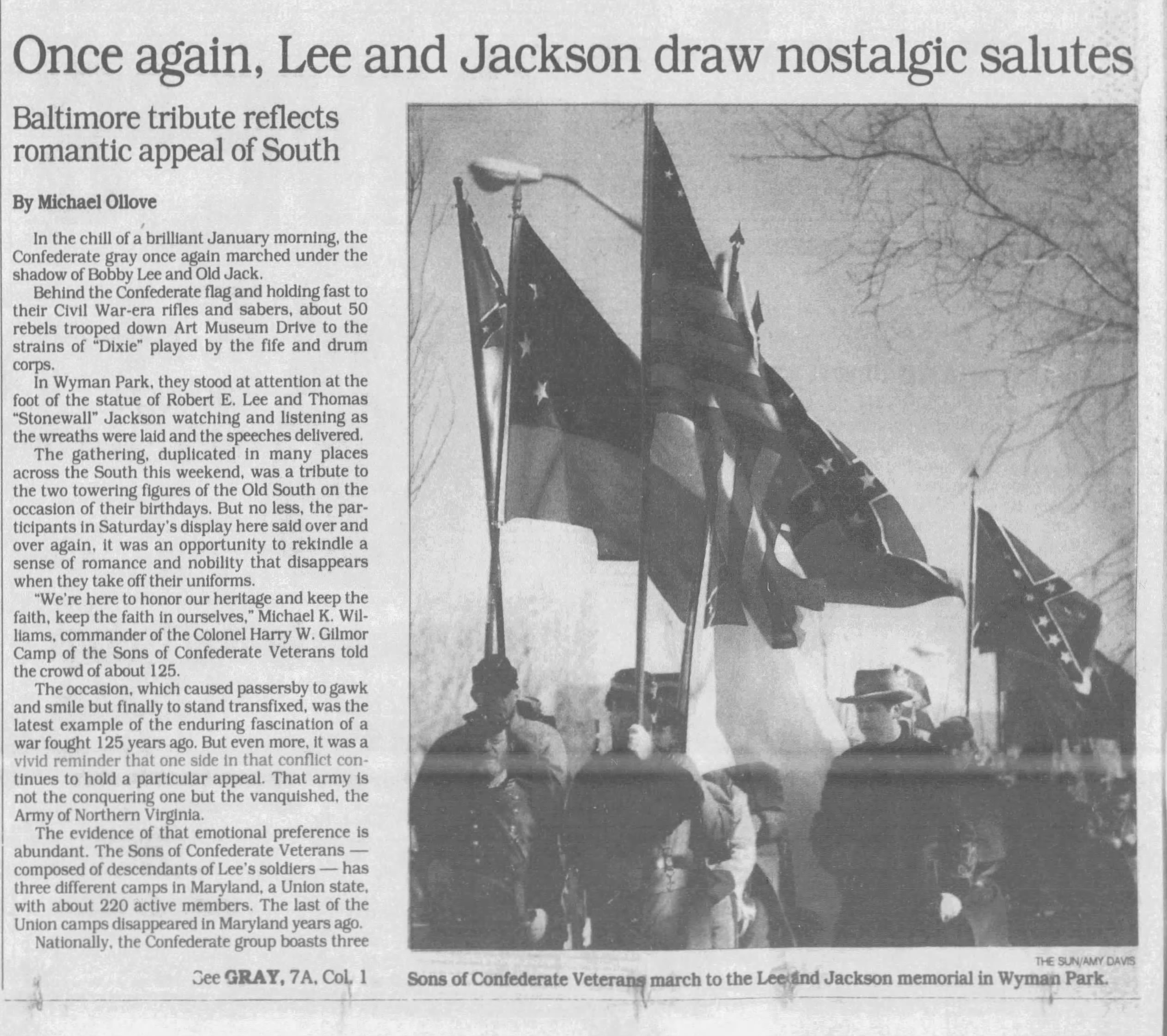 Lee-Jackson Newspaper: The Baltimore Sun · Jan 23, 1989