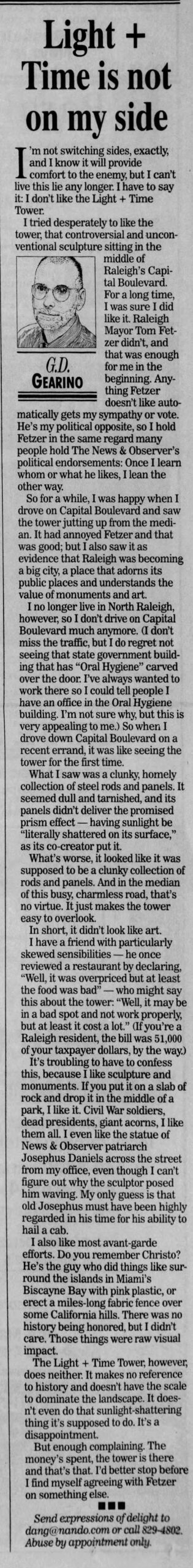 Josephus Daniels:  The Raleigh News & Observer · Oct 21, 1996