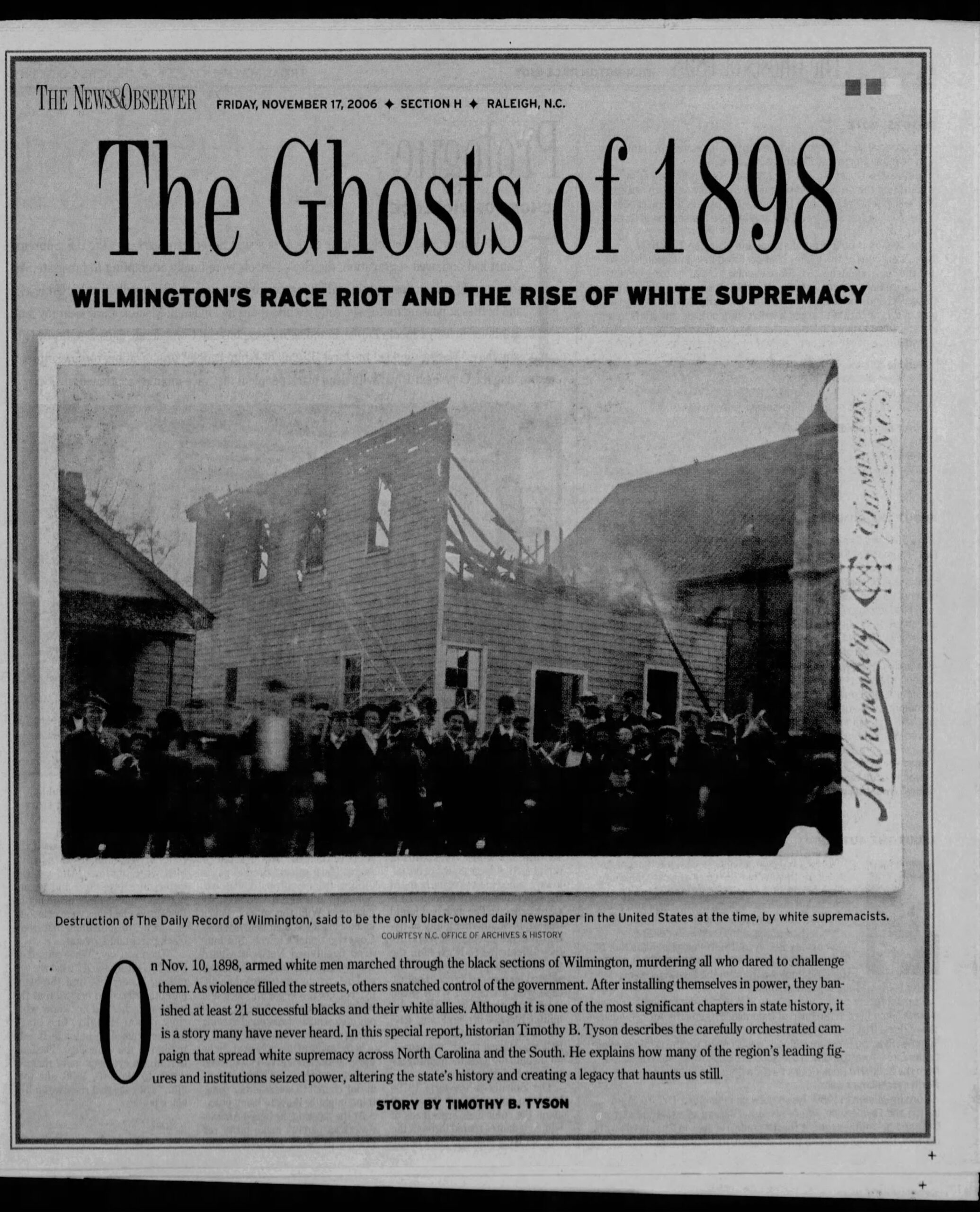 Josephus Daniels: The Raleigh News & Observer · Nov 17, 2006