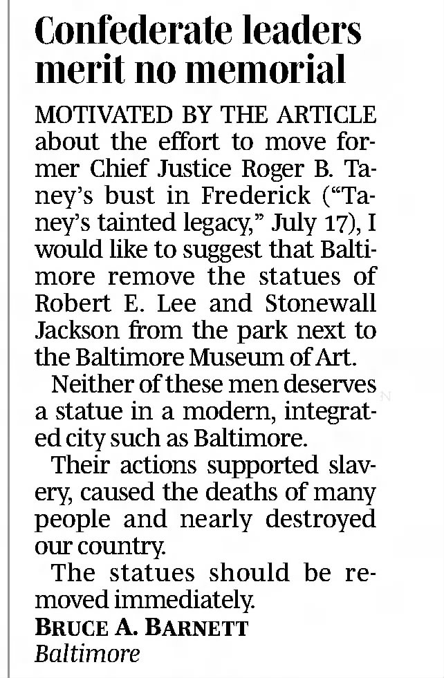 Lee-Jackson Newspaper: The Baltimore Sun · Jul 23, 2007